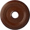 Ekena Millwork Classic Medallion (Canopies up to 12 3/4"), 18 5/8"OD 4"ID x 1 1/8"P, Burnished Mahogany Crackle CM19CLBMC - alternate 1